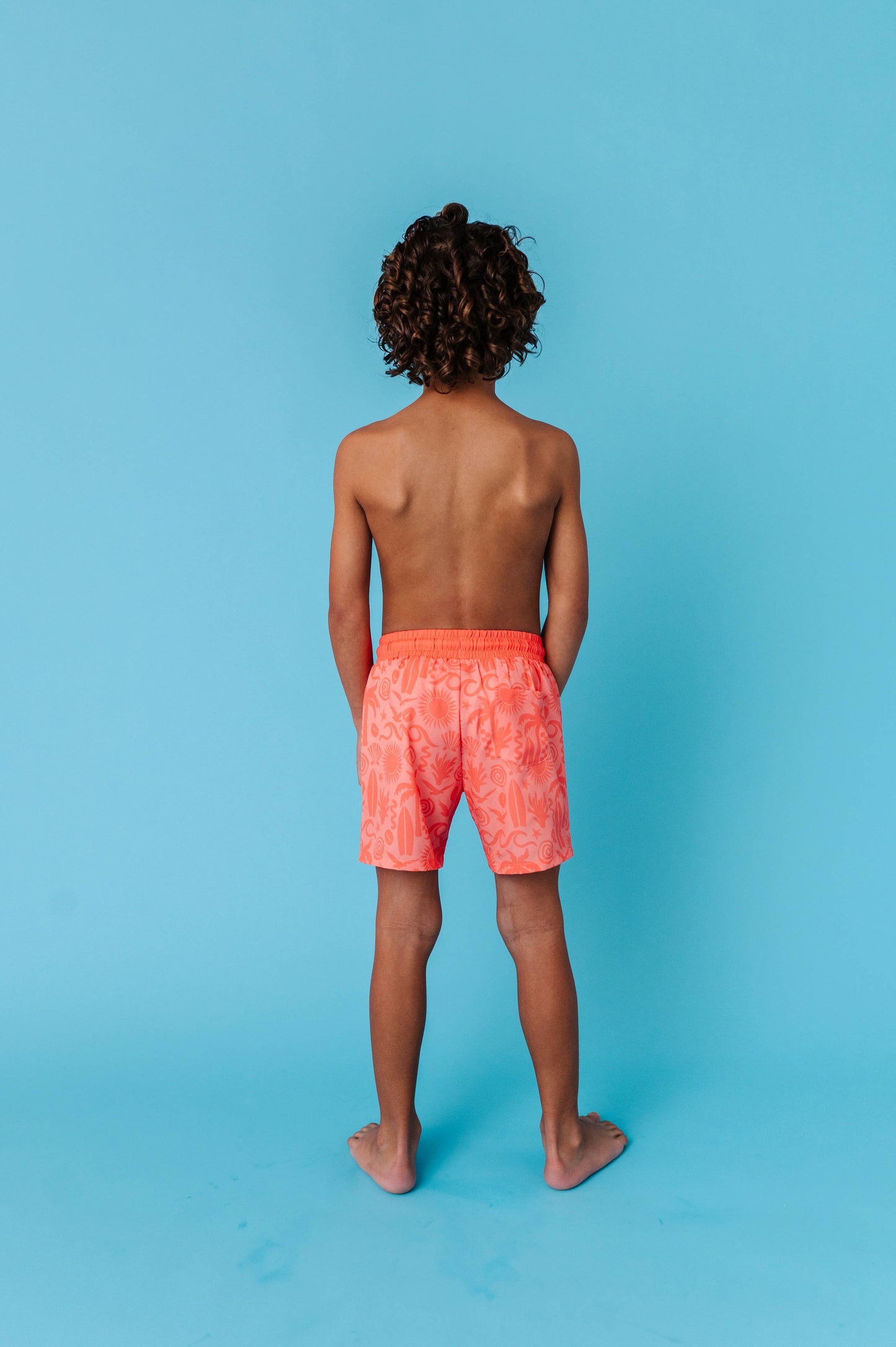 Coral Coastal Swim Trunks