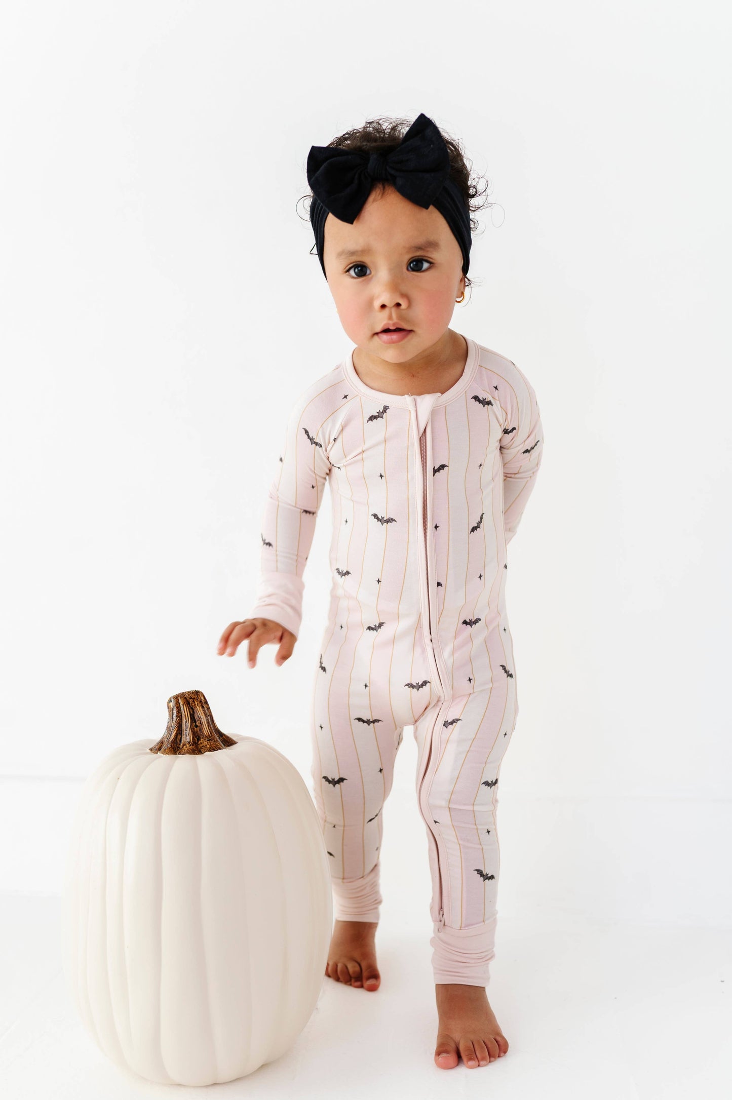 The Batty Bunch Zippered Pajama - Pink
