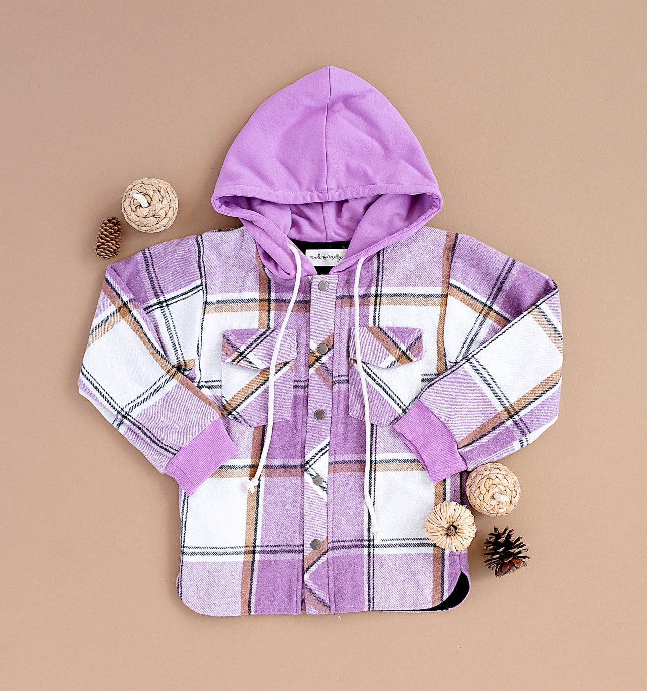 Lavender Flannel Shacket