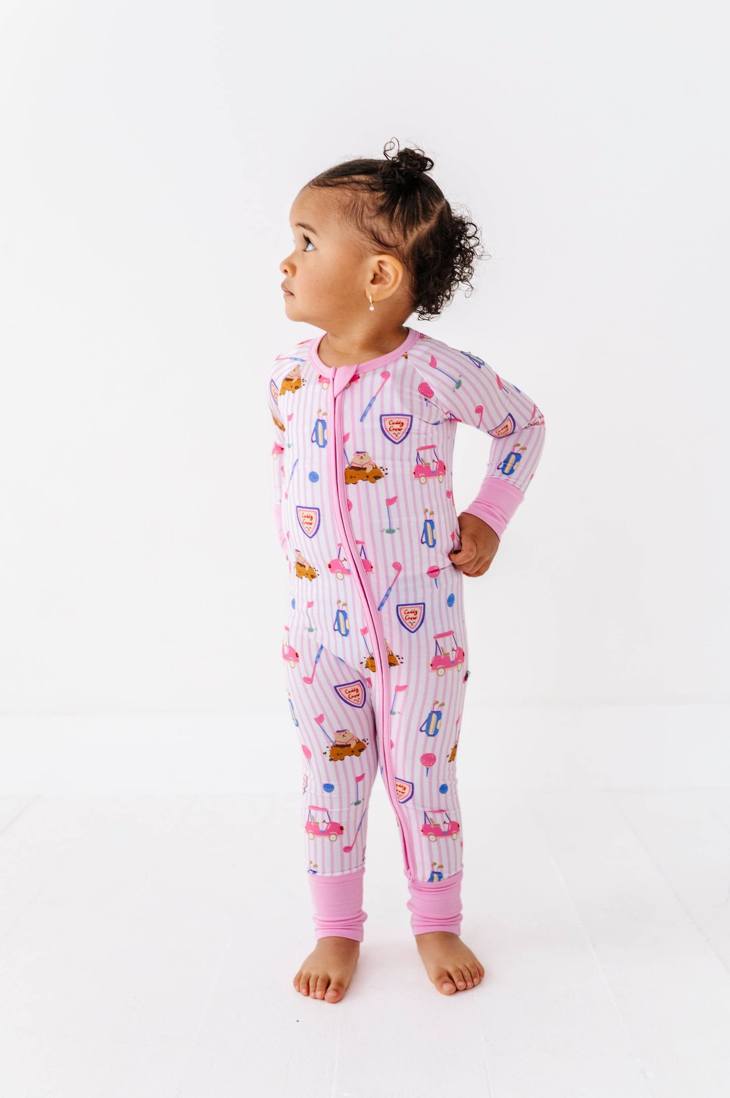 Caddy Crew Pink Zippered Pajama