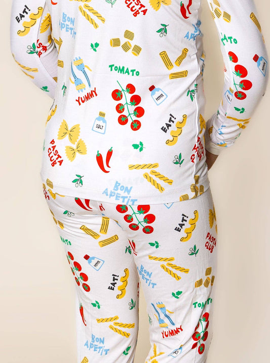 Pasta Club Two Piece Pajama Set