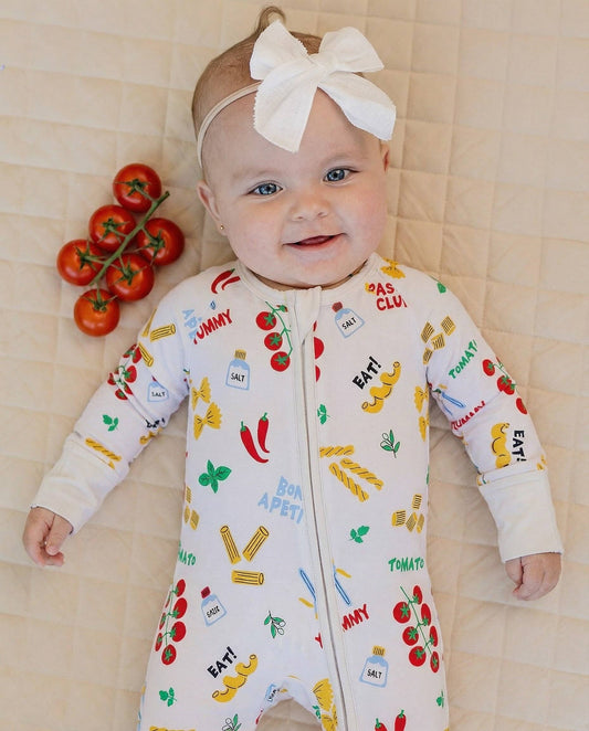 Pasta Club Zippered Pajama