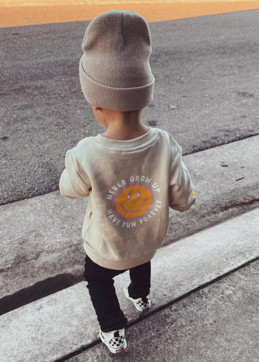 Never Grow Up Crewneck