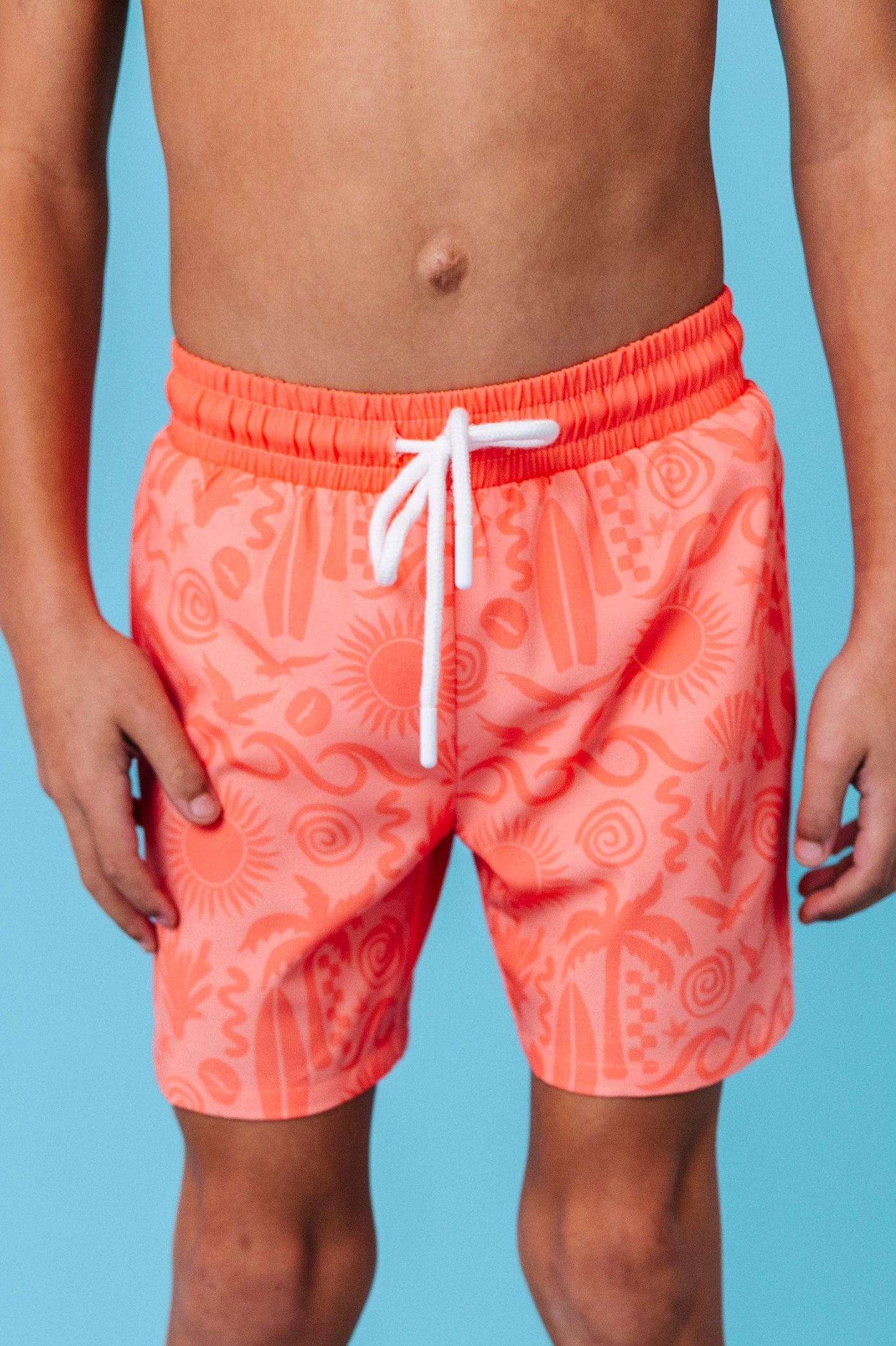 Coral Coastal Swim Trunks