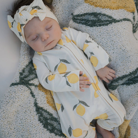 Sweet Lemon Zippered Pajamas