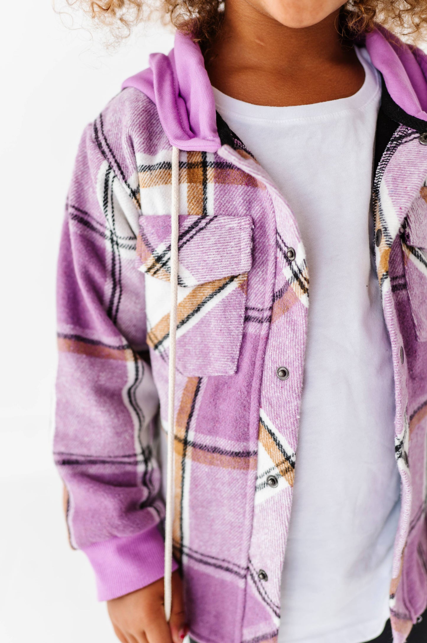 Lavender Flannel Shacket