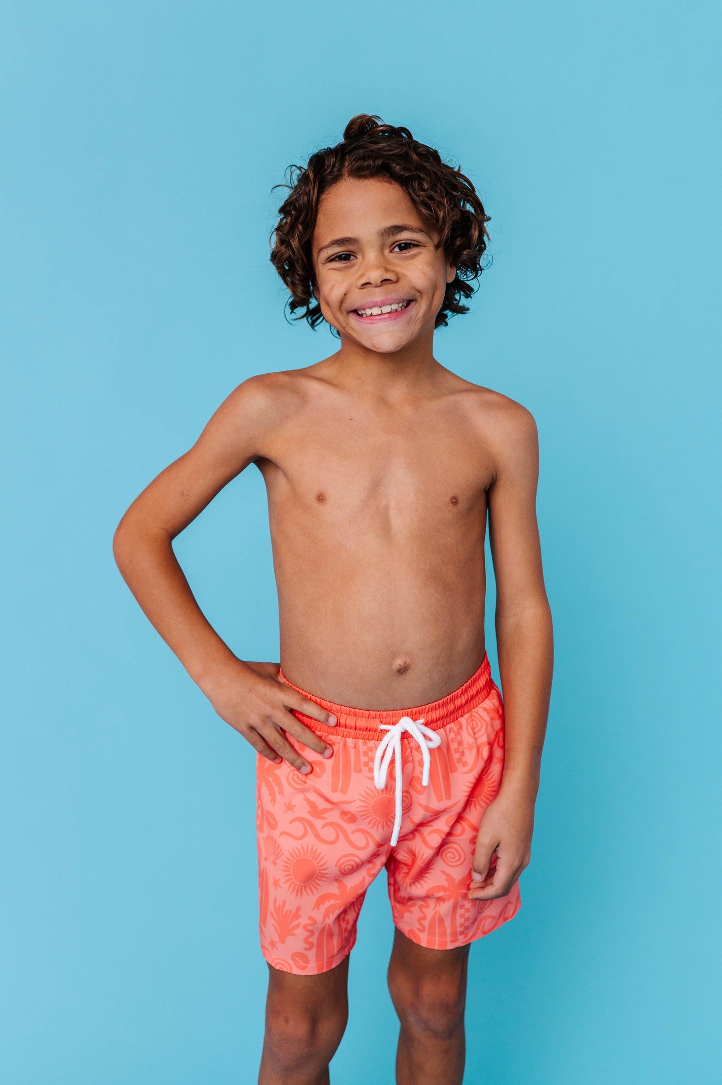 Coral Coastal Swim Trunks