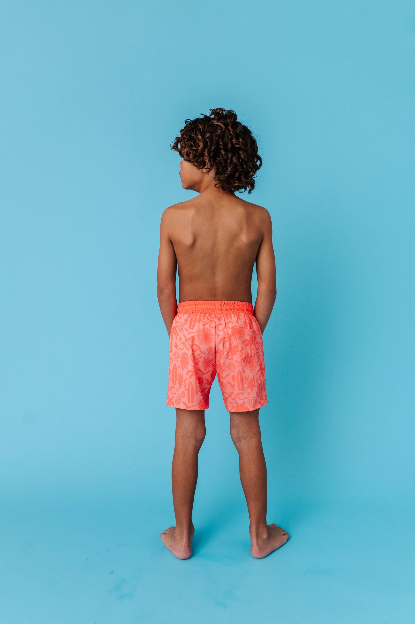 Coral Coastal Swim Trunks