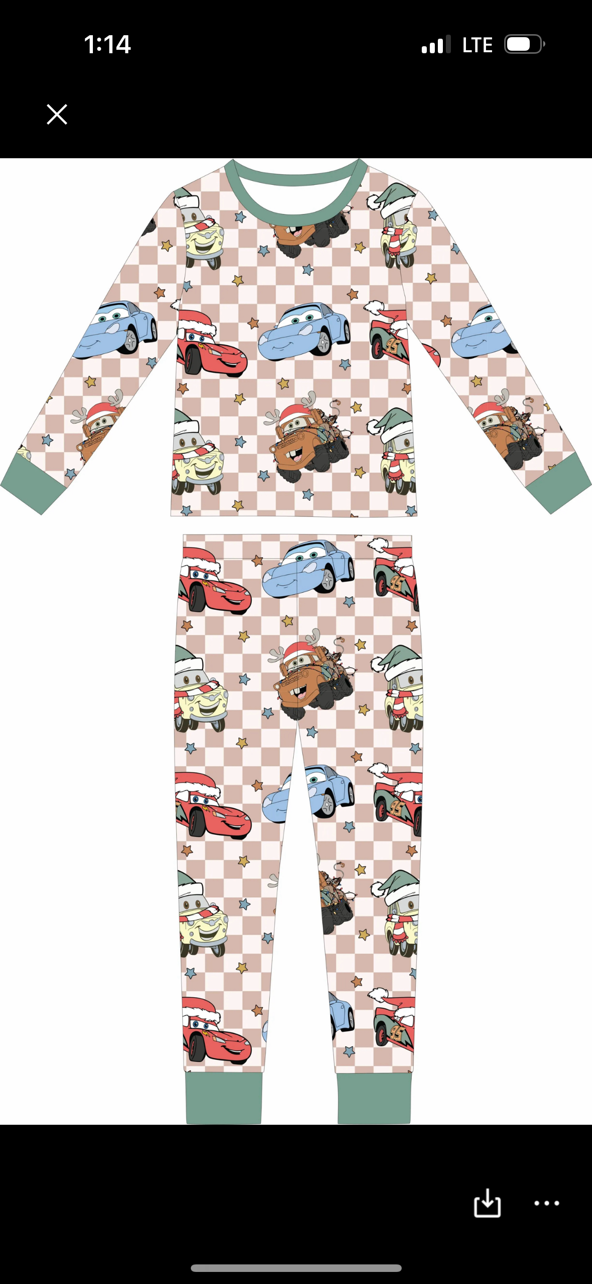 Speedster Dreams Two Piece Pajama Set