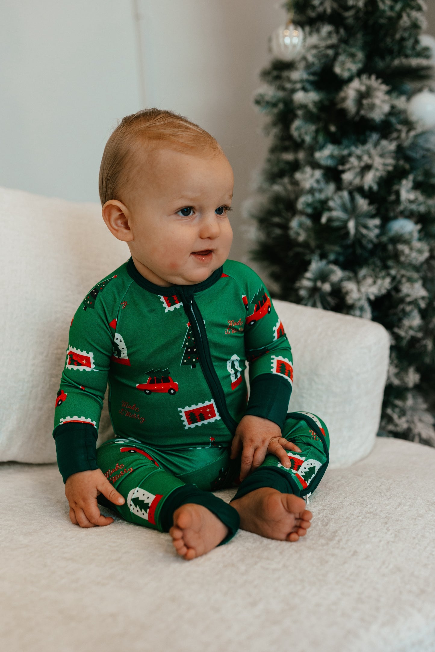 Merry Mail Zippered Pajama