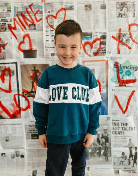 Love Club Navy Crewneck