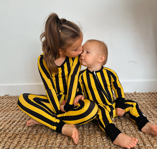 Black and Gold Two Piece Set