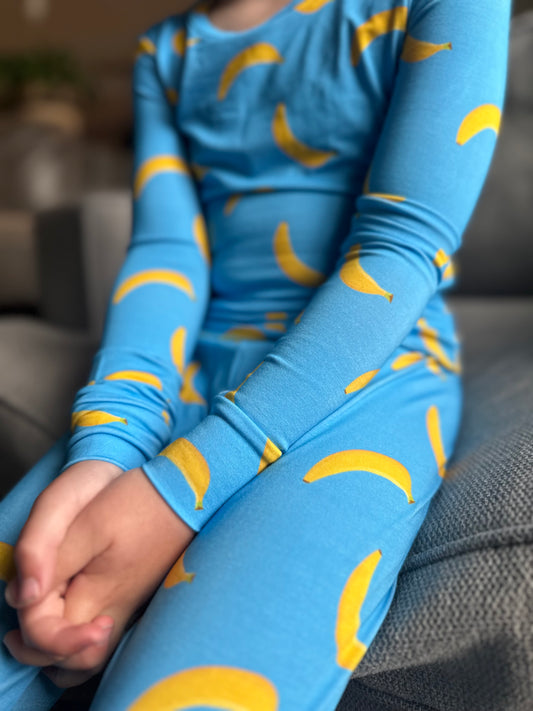 Banana Bunch Two Piece Pajama Set