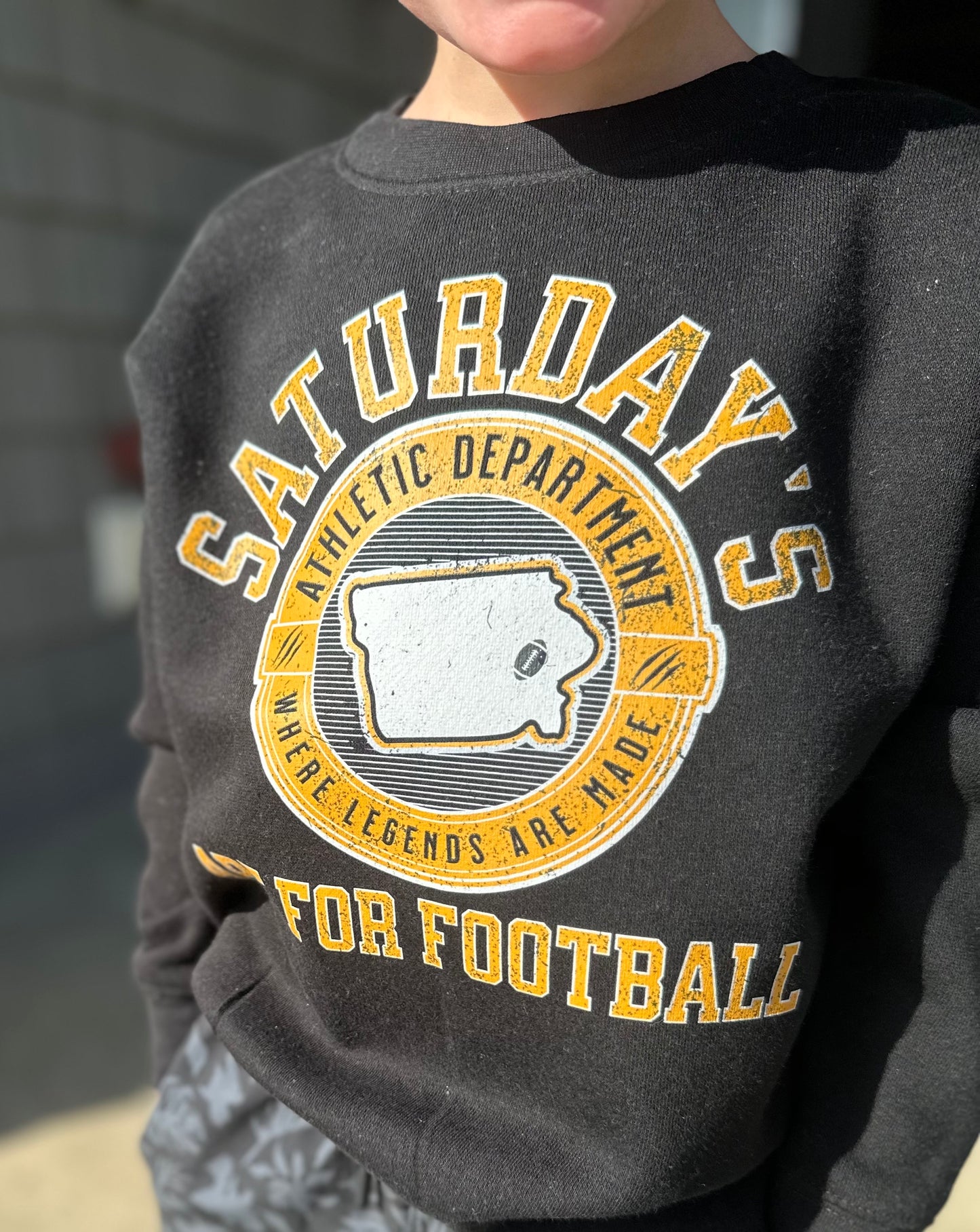 Saturday's Are For Football Toddler Crewneck