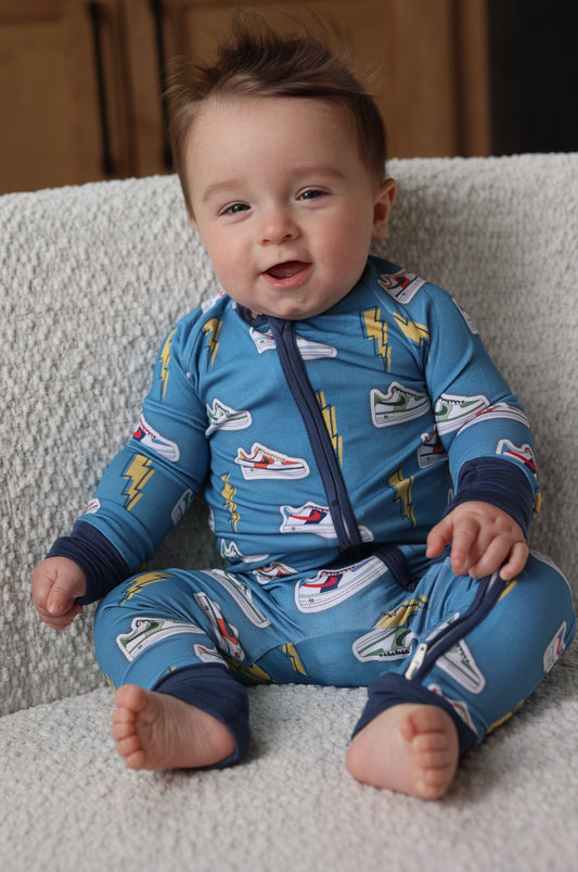 Sneaker Dreams Zippered Pajama