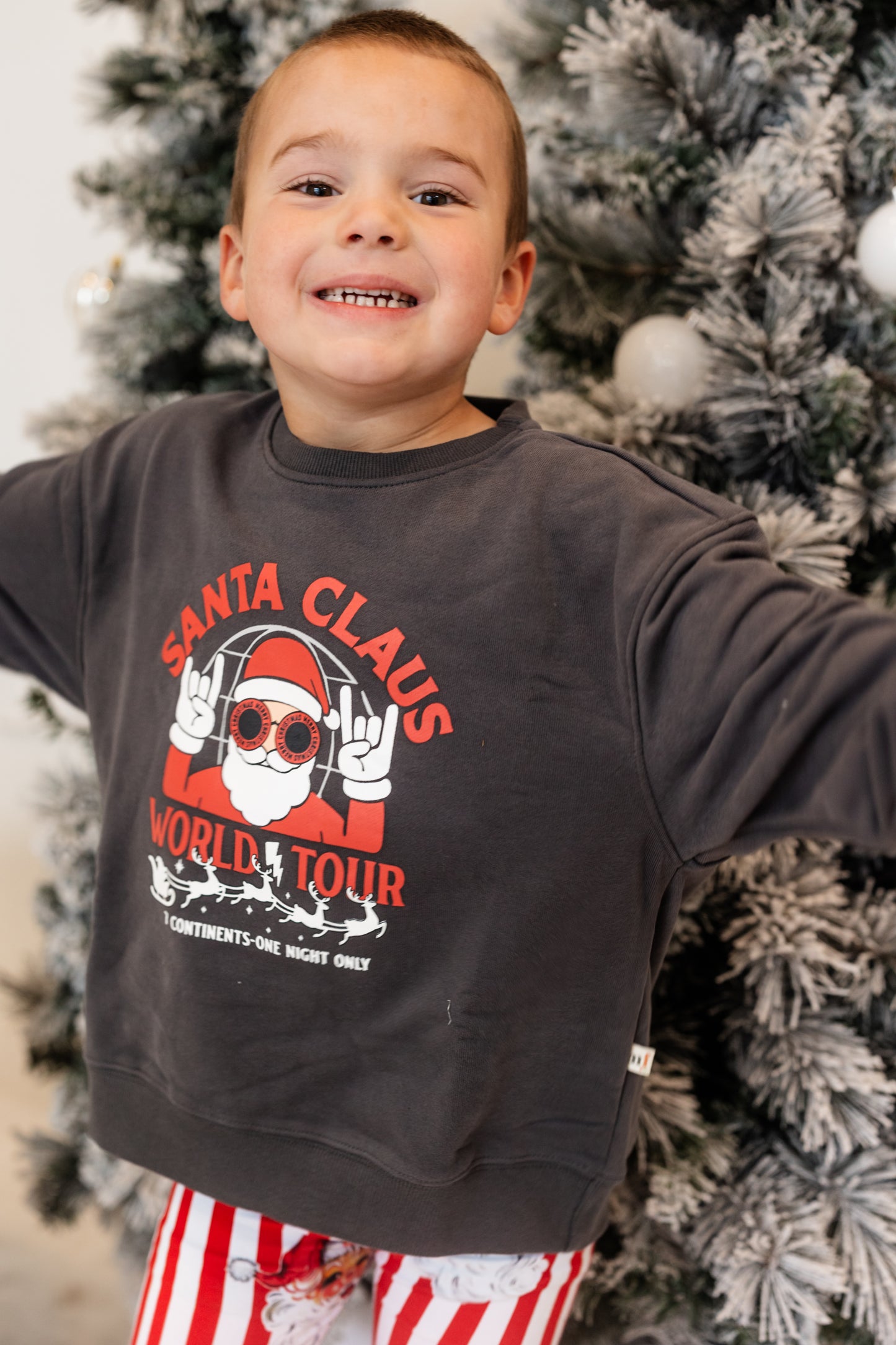 Santa World Tour Child Crewneck