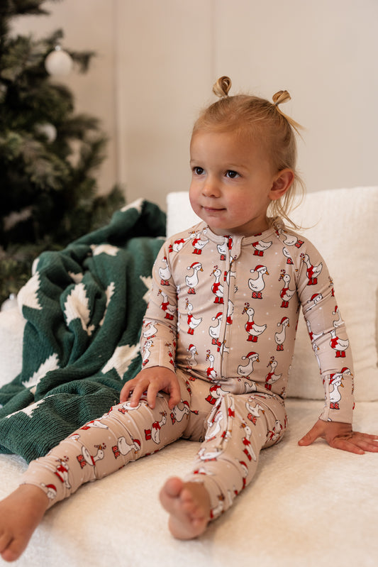 Merry Goose Zippered Pajama