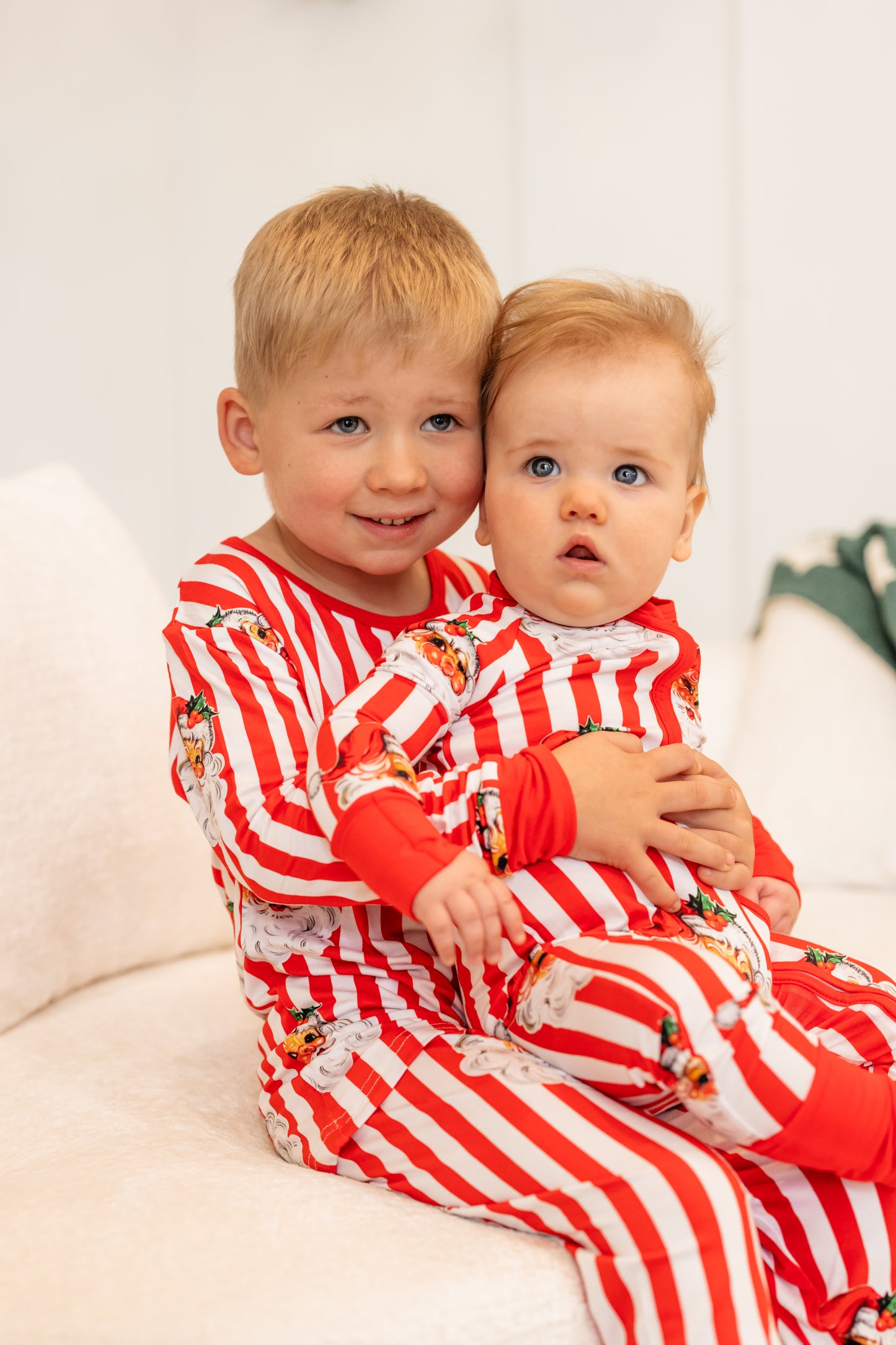 Red Classic Santa Two Piece Pajama Set
