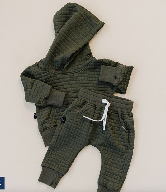 Olive Waffle Lounge Set