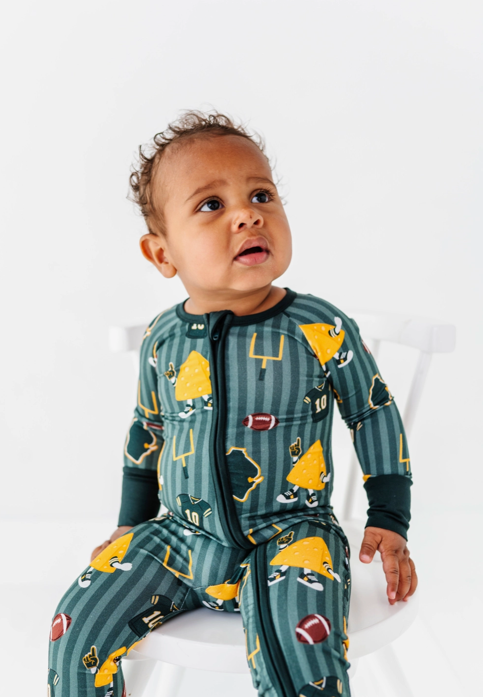 Wisconsin Football Zippered Pajama