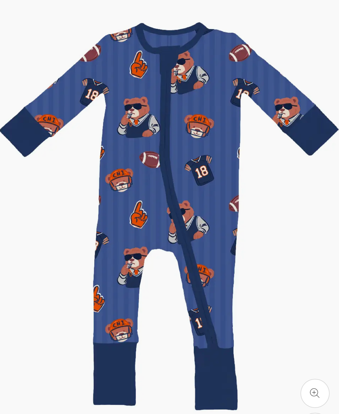 Chicago Football Zippered Pajama