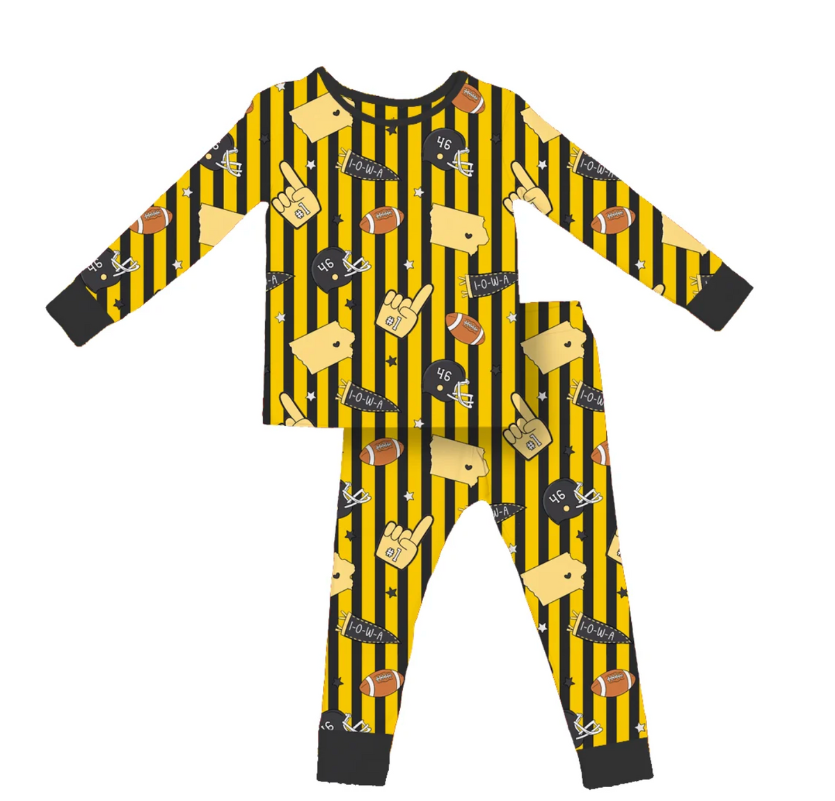 Iowa Game Day Two Piece Pajama Set