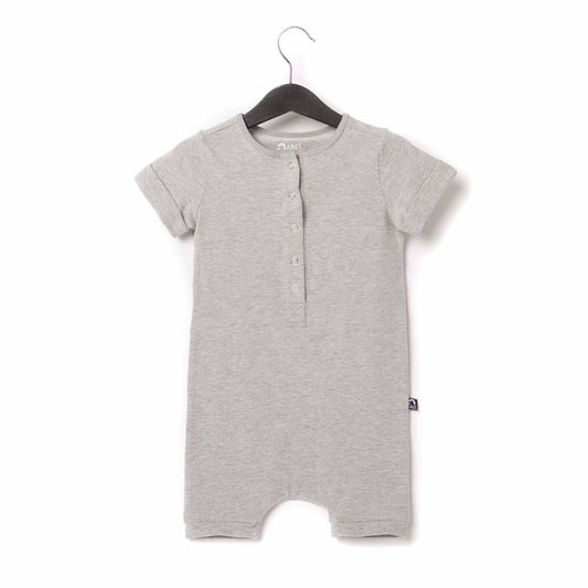 Heather Gray Short Sleeve RAGS Romper