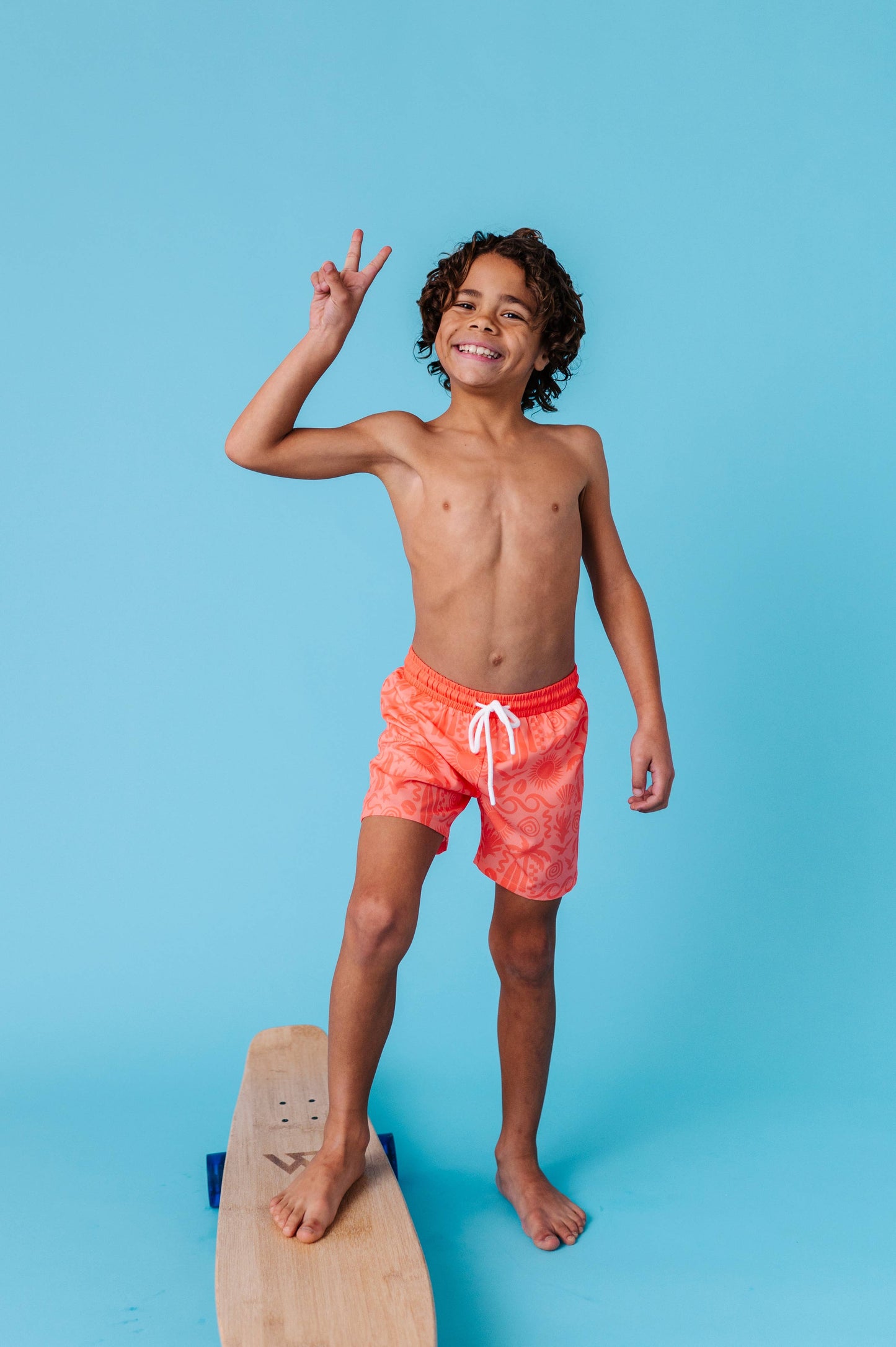 Coral Coastal Swim Trunks