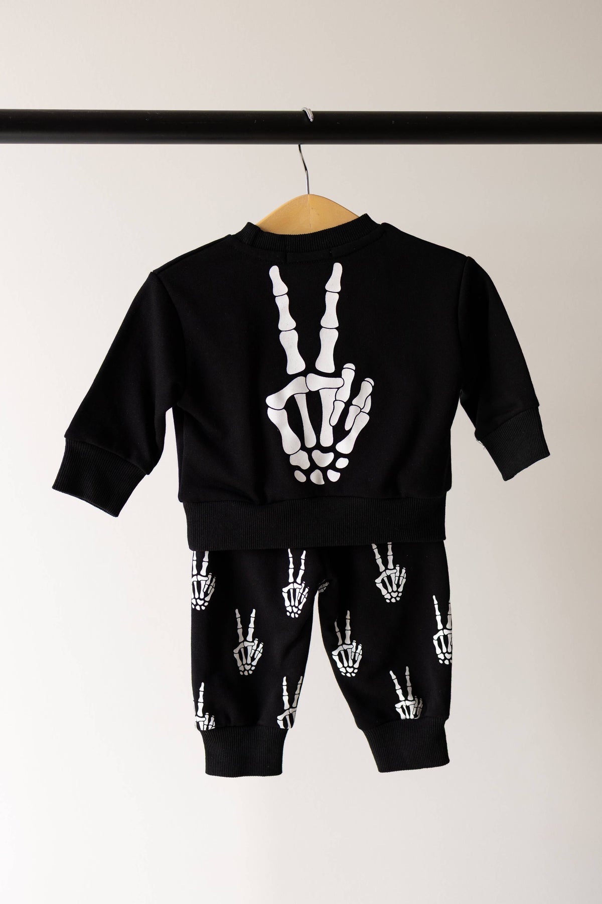 Midnight Skelly Sweat Set