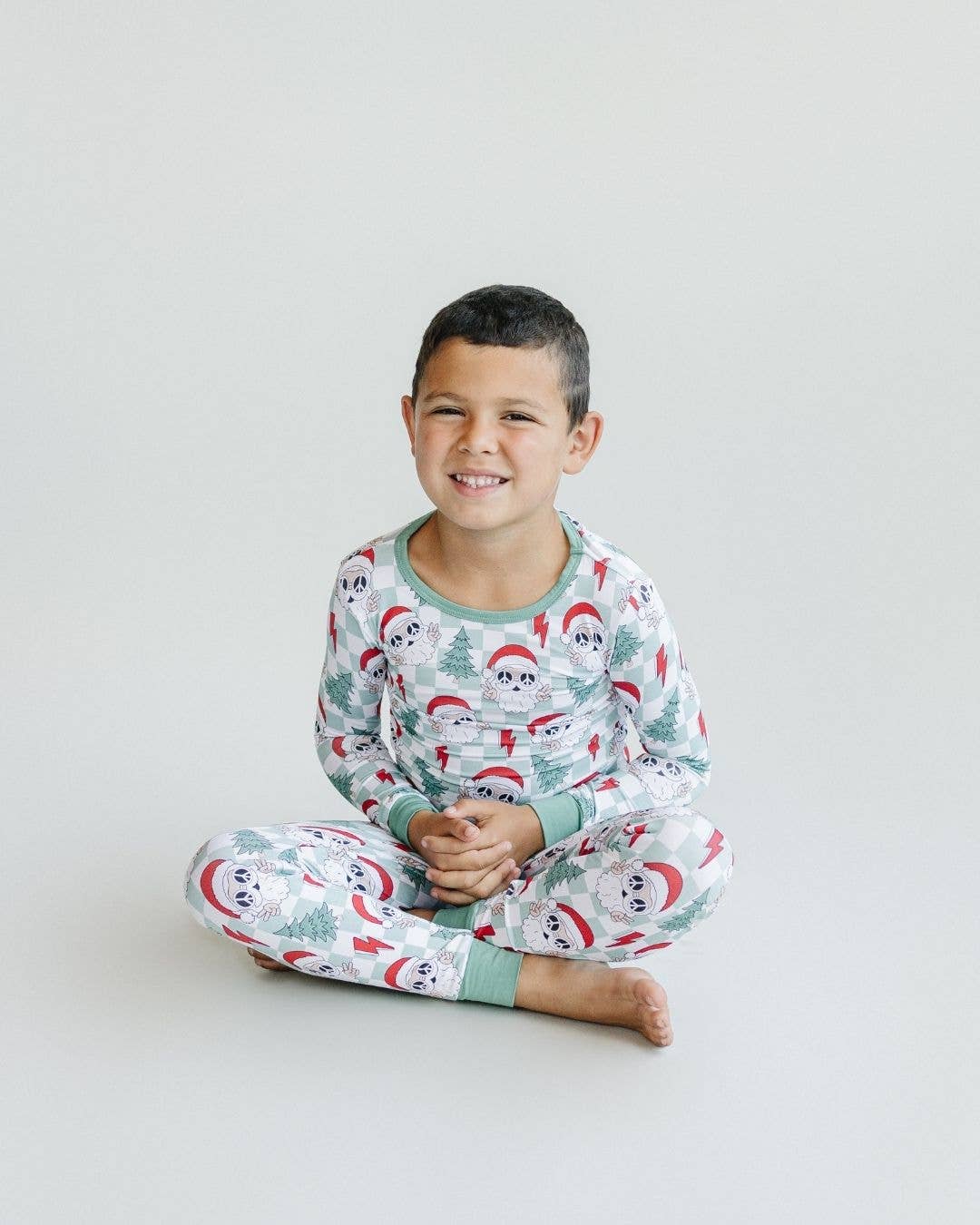 Groovy Santa Two Piece Pajama Set