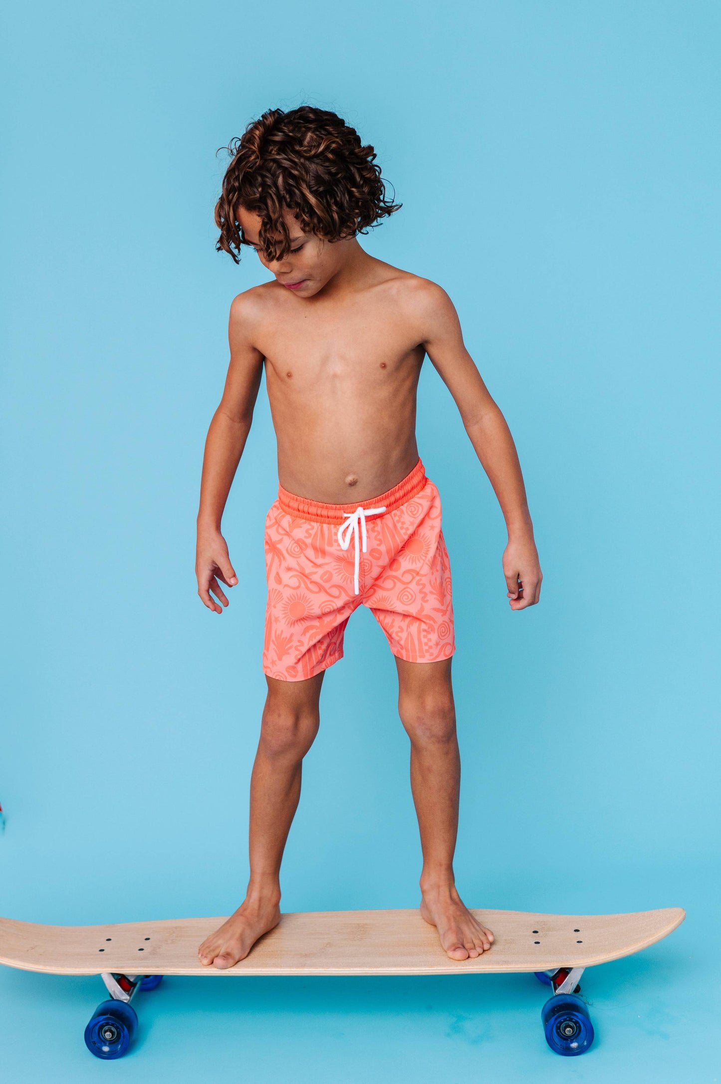 Coral Coastal Swim Trunks