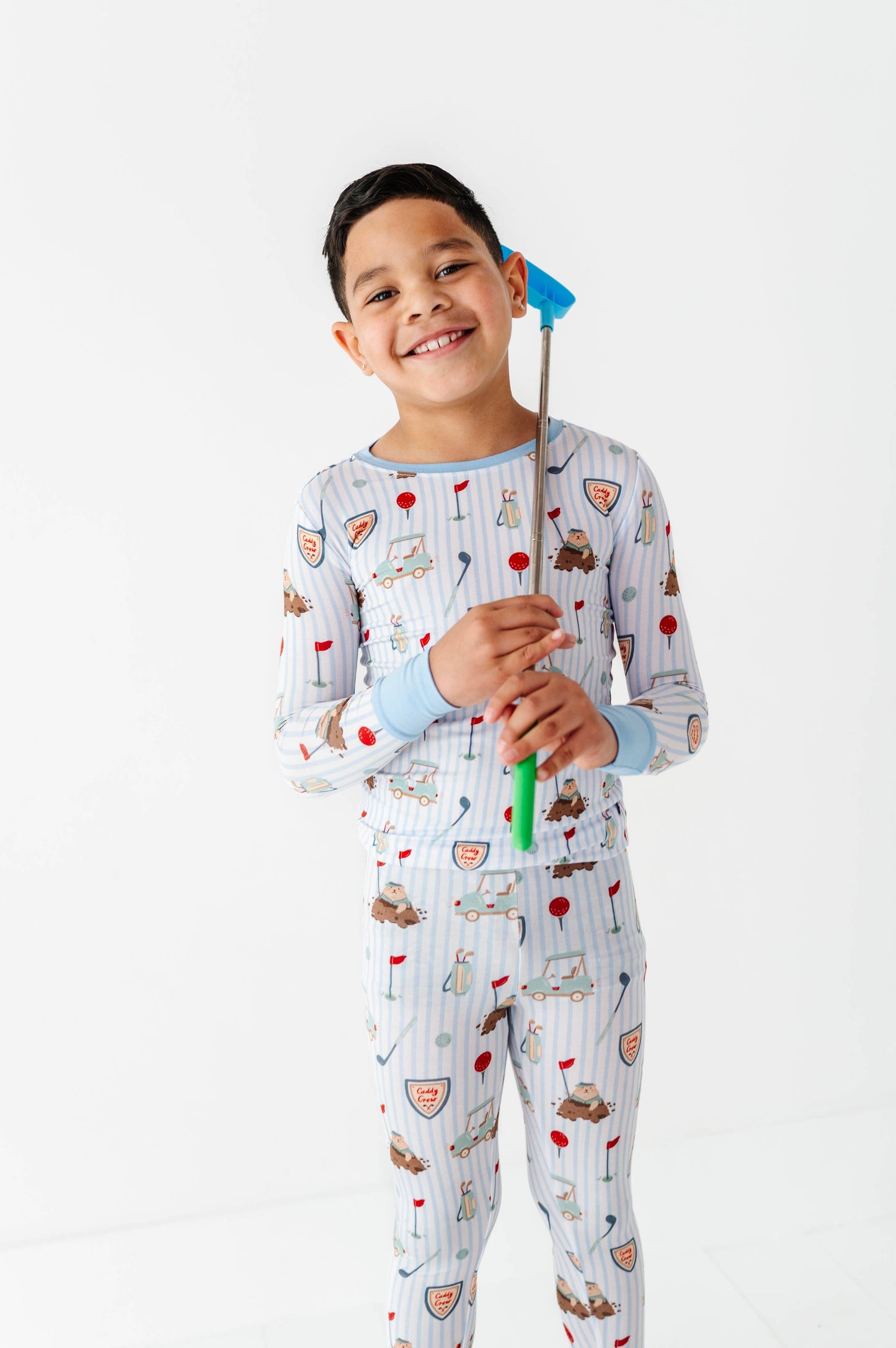 Caddy Crew Blue Two Piece Pajama Set