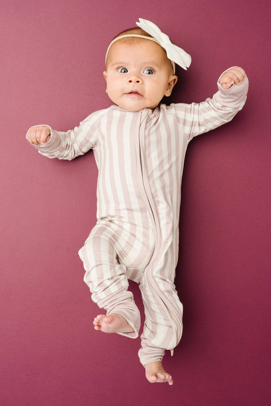 Blush Stripe Zippered Pajama