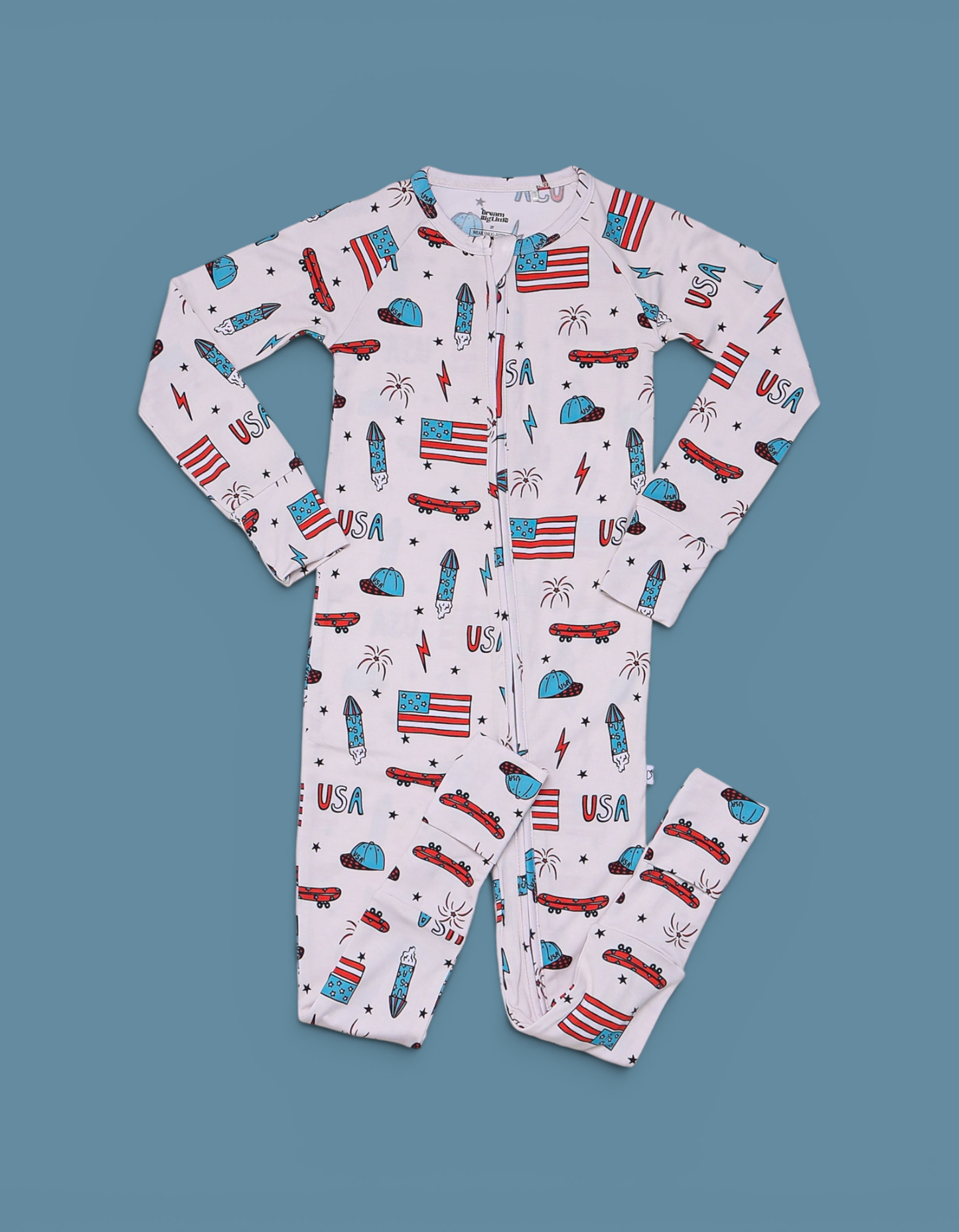 Star and Skate Zippered Pajama