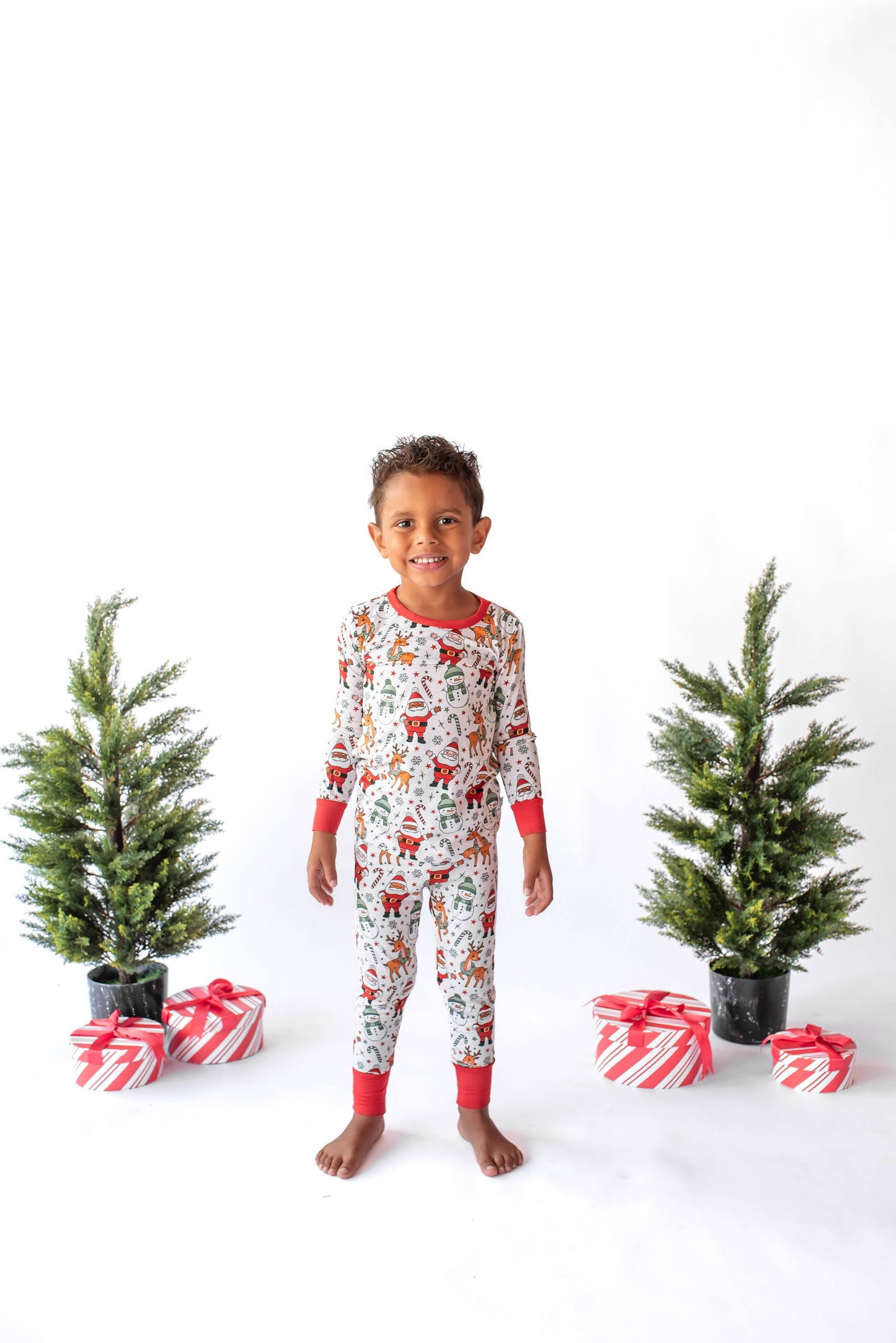 Santa and Friends Two Piece Pajama Set