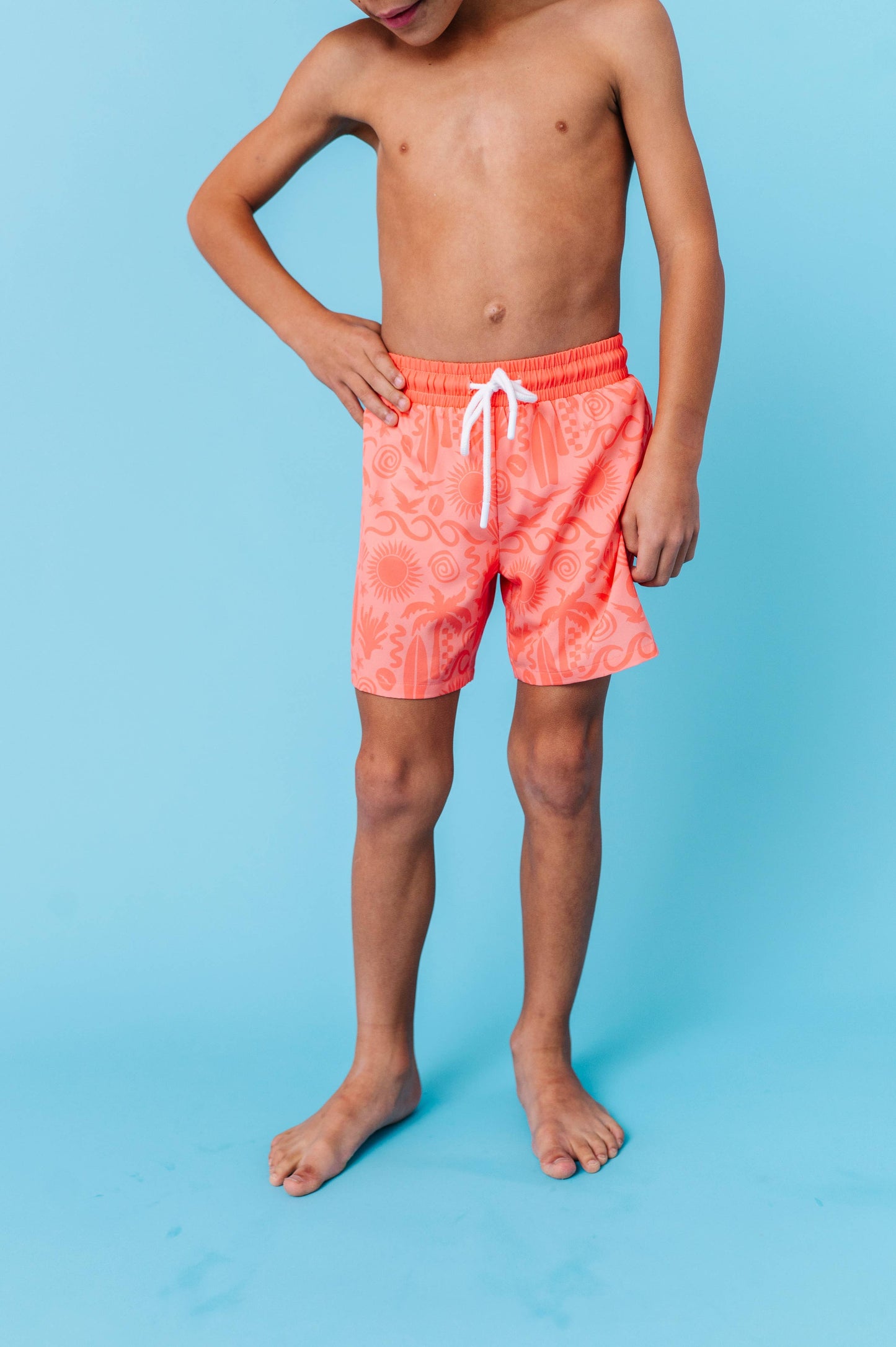Coral Coastal Swim Trunks