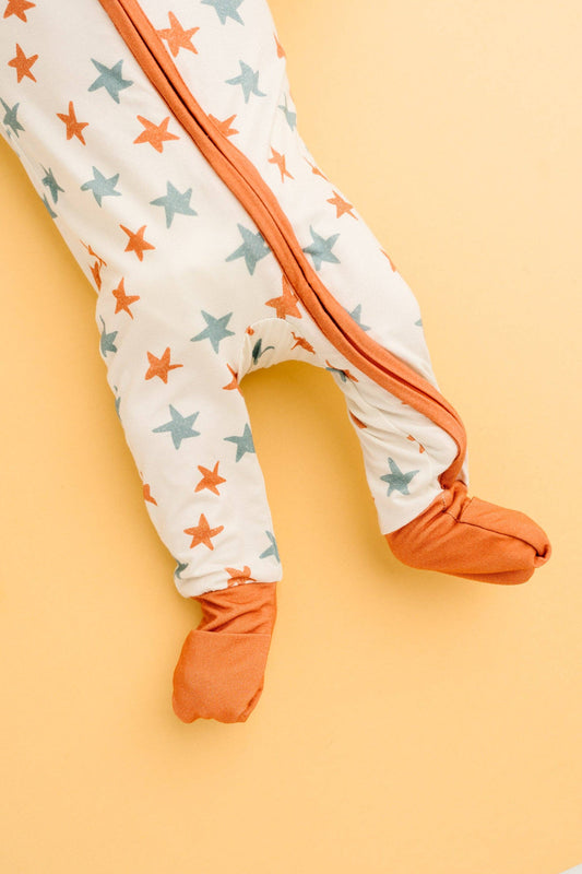 Vintage Stars Zippered Pajama