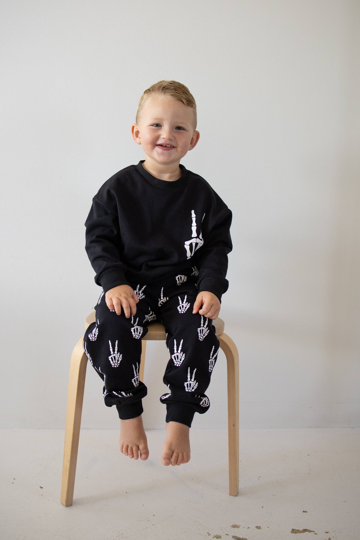 Midnight Skelly Sweat Set
