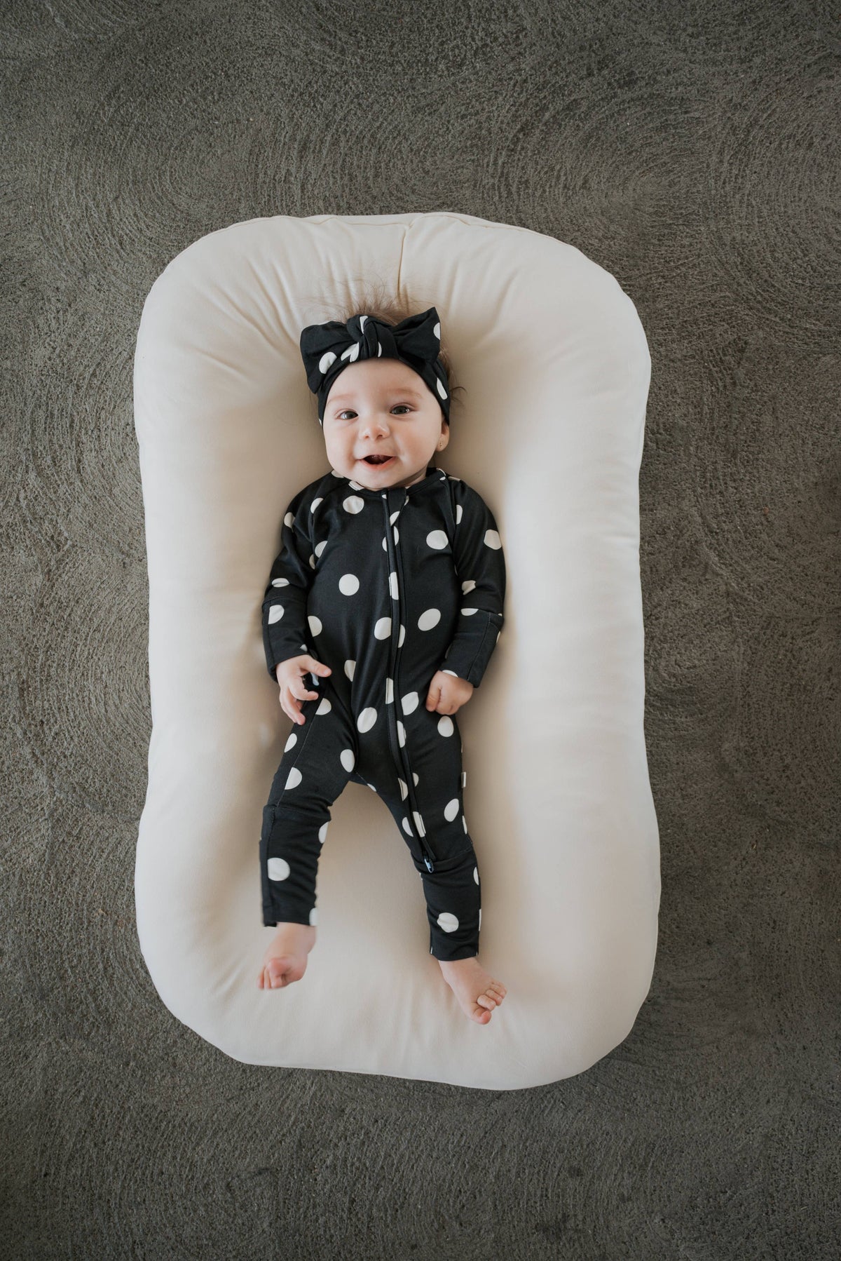 Polka Dot Zippered Pajama