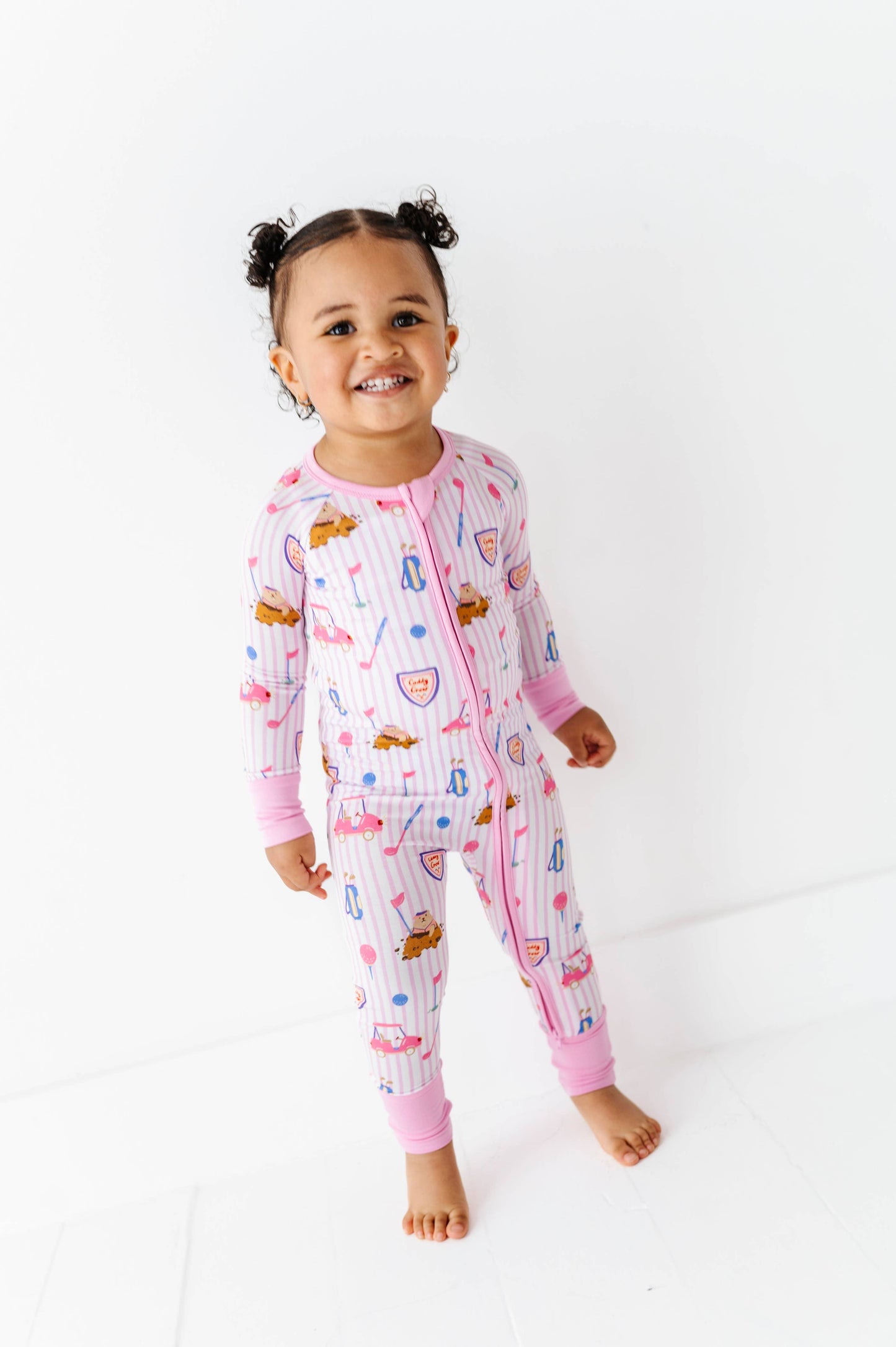Caddy Crew Pink Zippered Pajama