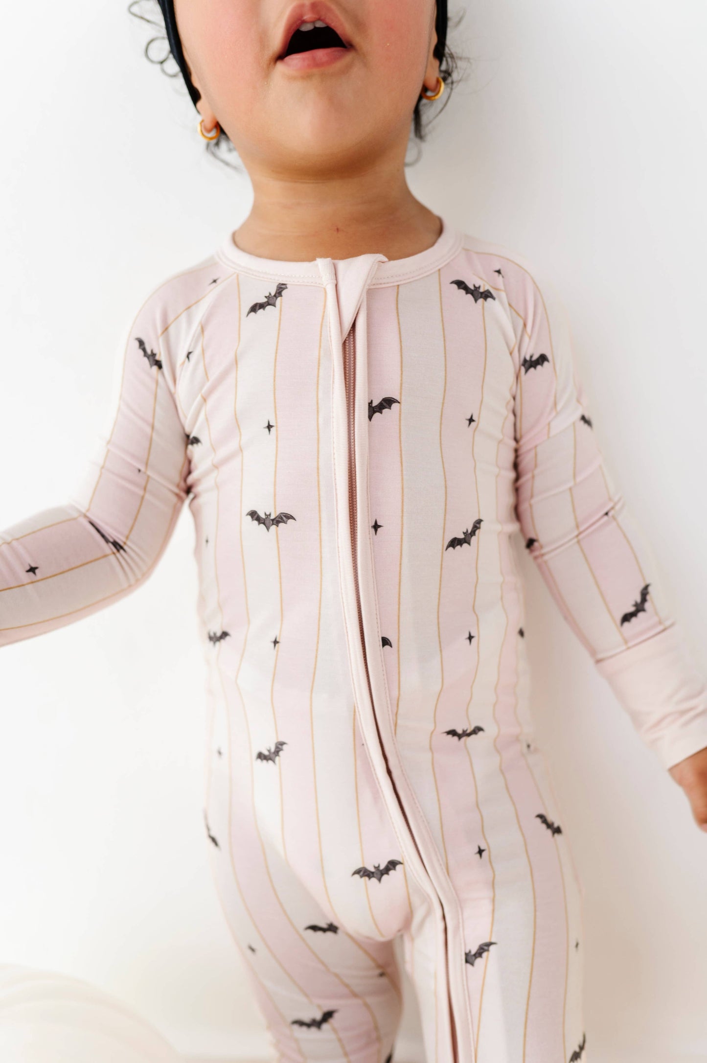The Batty Bunch Zippered Pajama - Pink