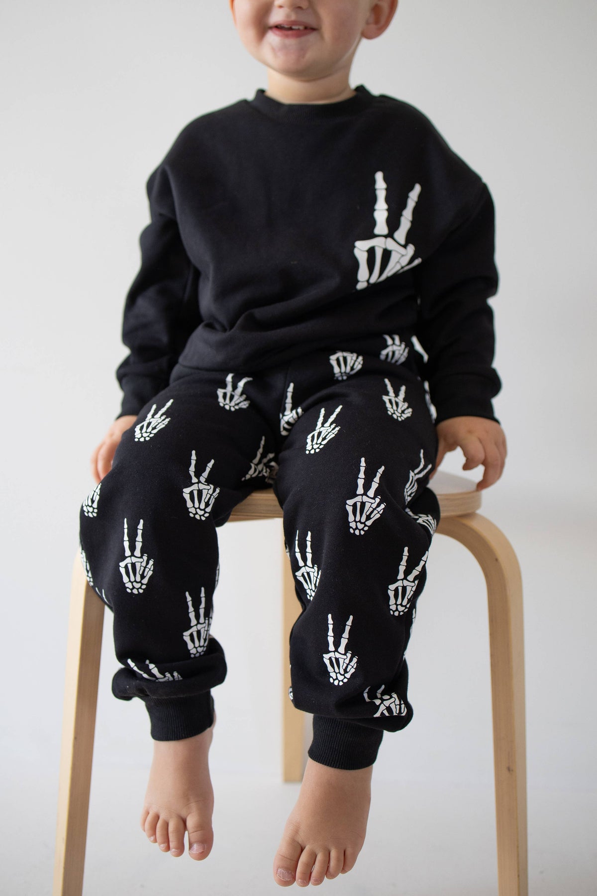 Midnight Skelly Sweat Set