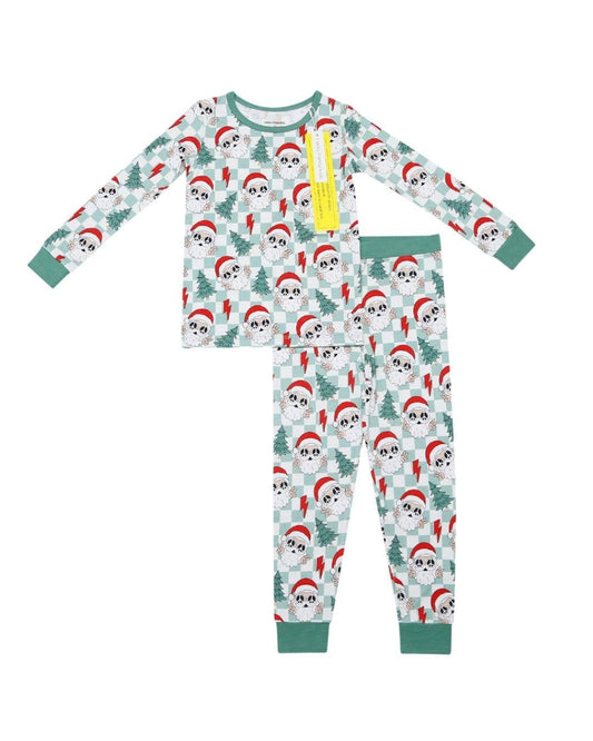 Groovy Santa Two Piece Pajama Set