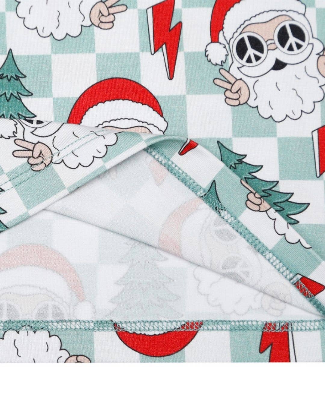 Groovy Santa Two Piece Pajama Set