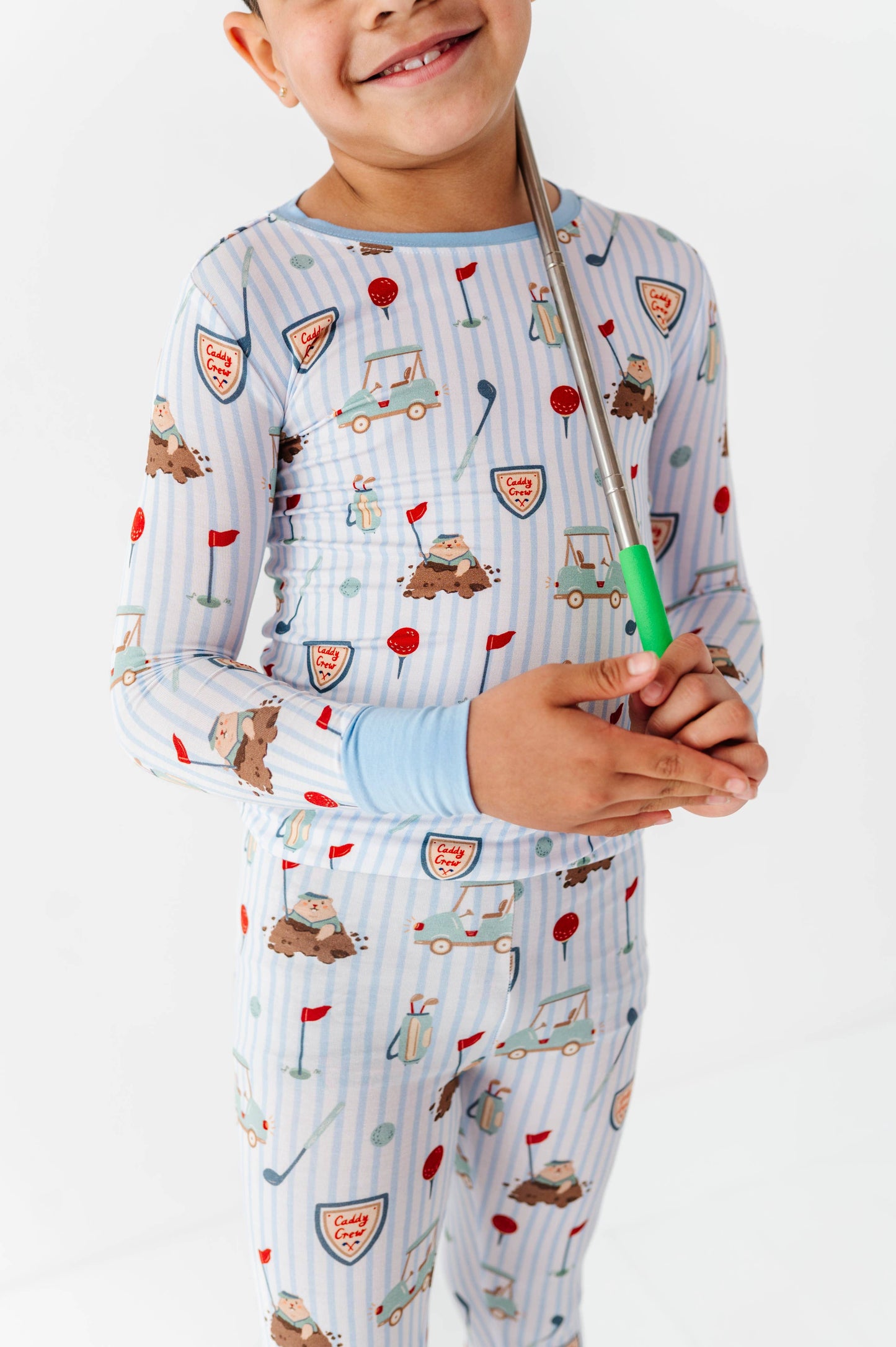 Caddy Crew Blue Two Piece Pajama Set