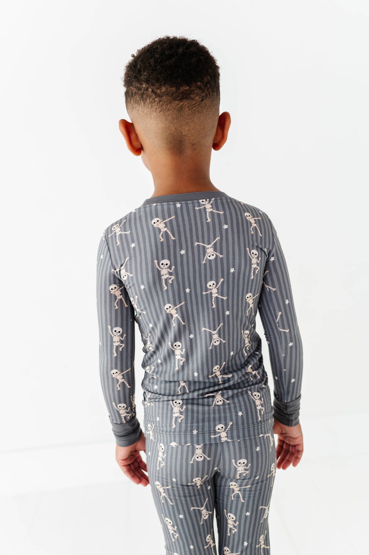 Stripes + Skellys Two Piece Pajama Set