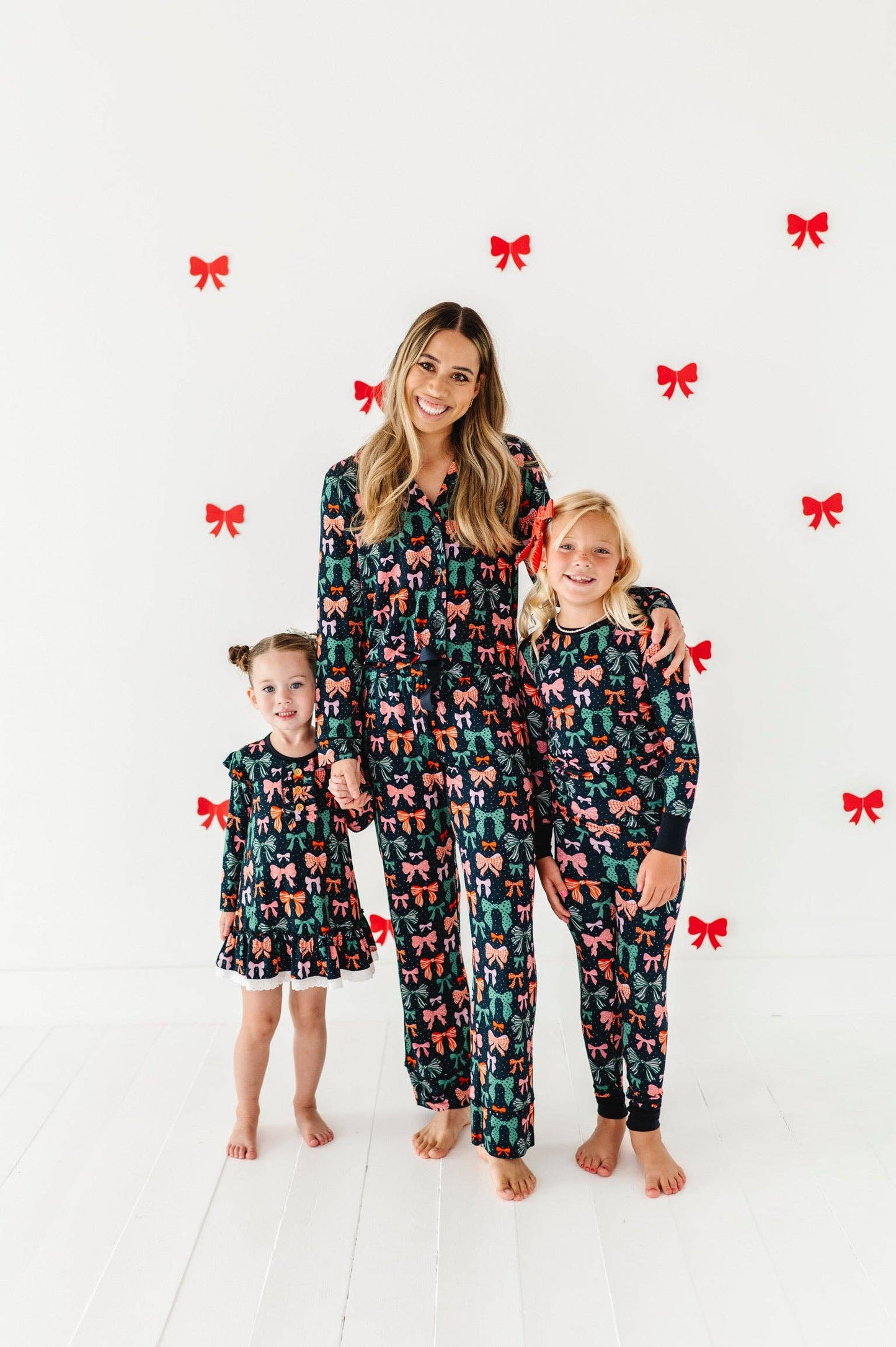 Merry Little Bows Two Piece Pajama Set