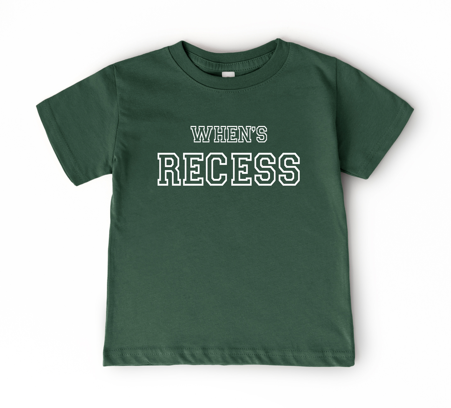 When's Recess Back to School Tee