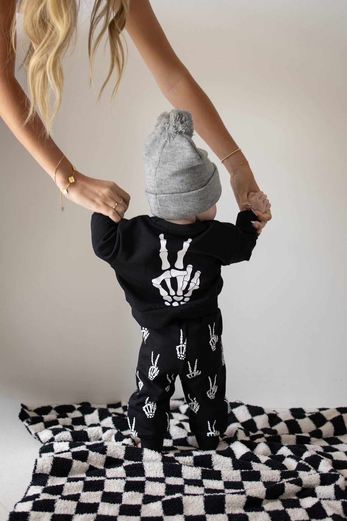 Midnight Skelly Sweat Set