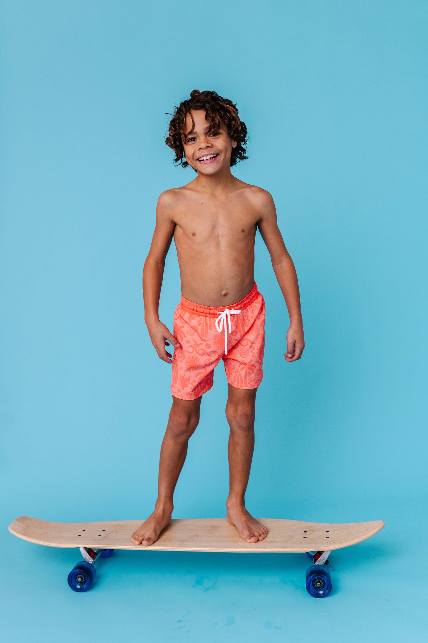 Coral Coastal Swim Trunks